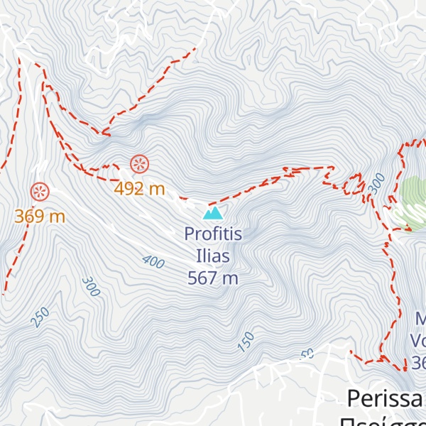 Map of Profitis Ilias