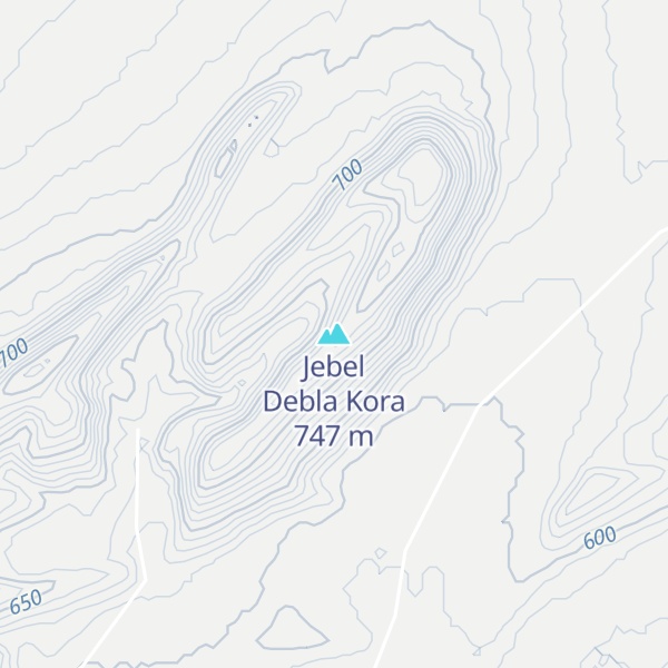 Map of Jebel Debla Kora
