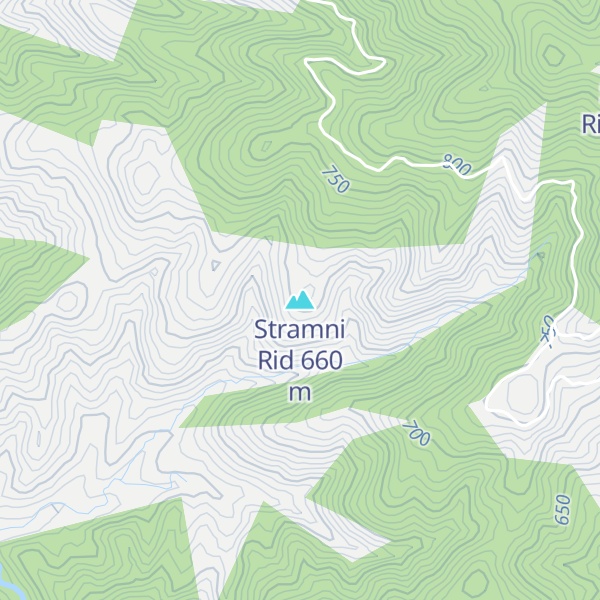 Map of Stramni Rid