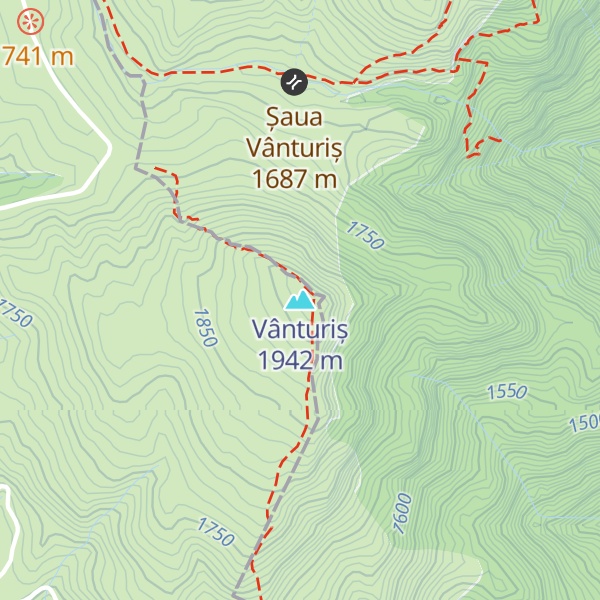 Map of Vânturiș