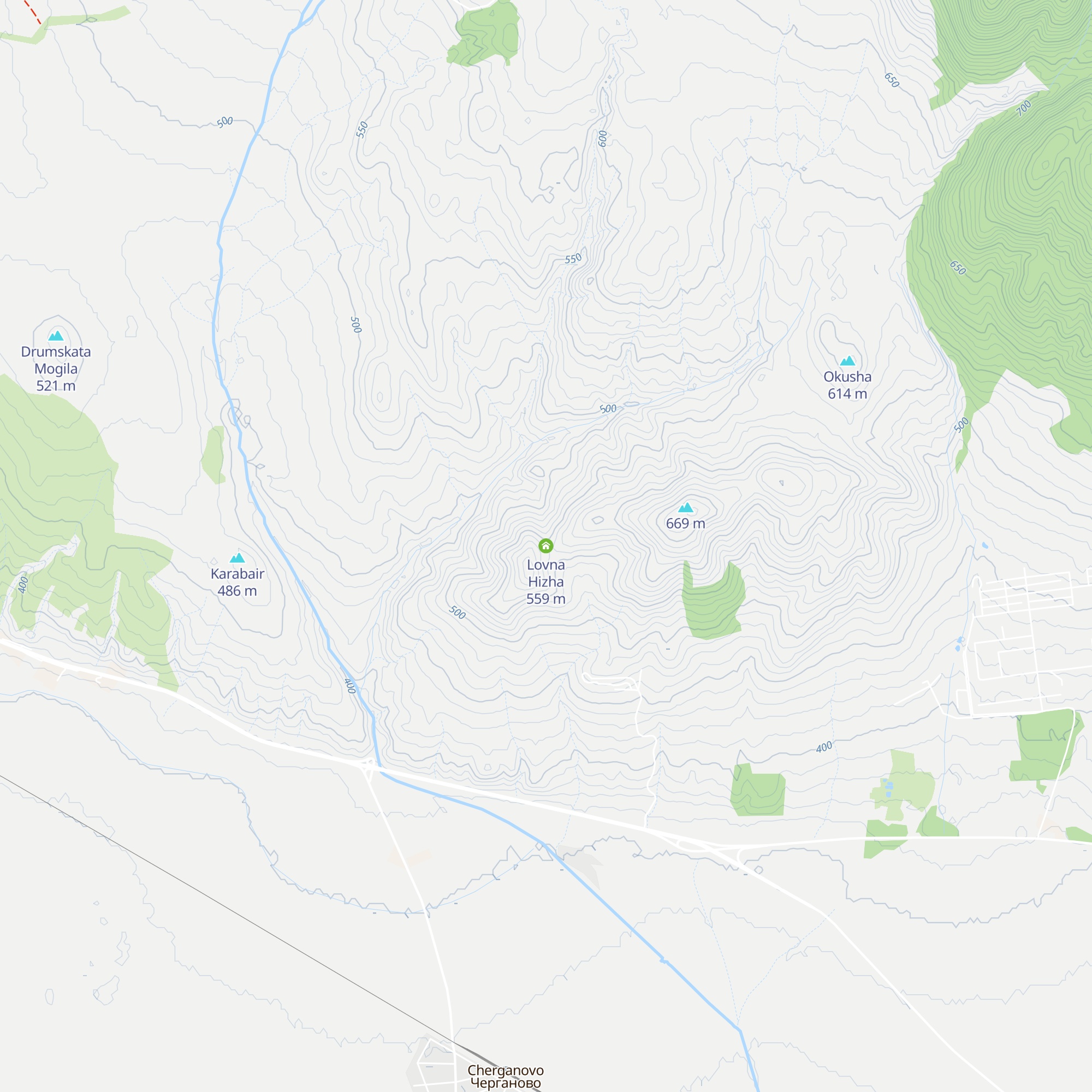 Lovna Hizha map