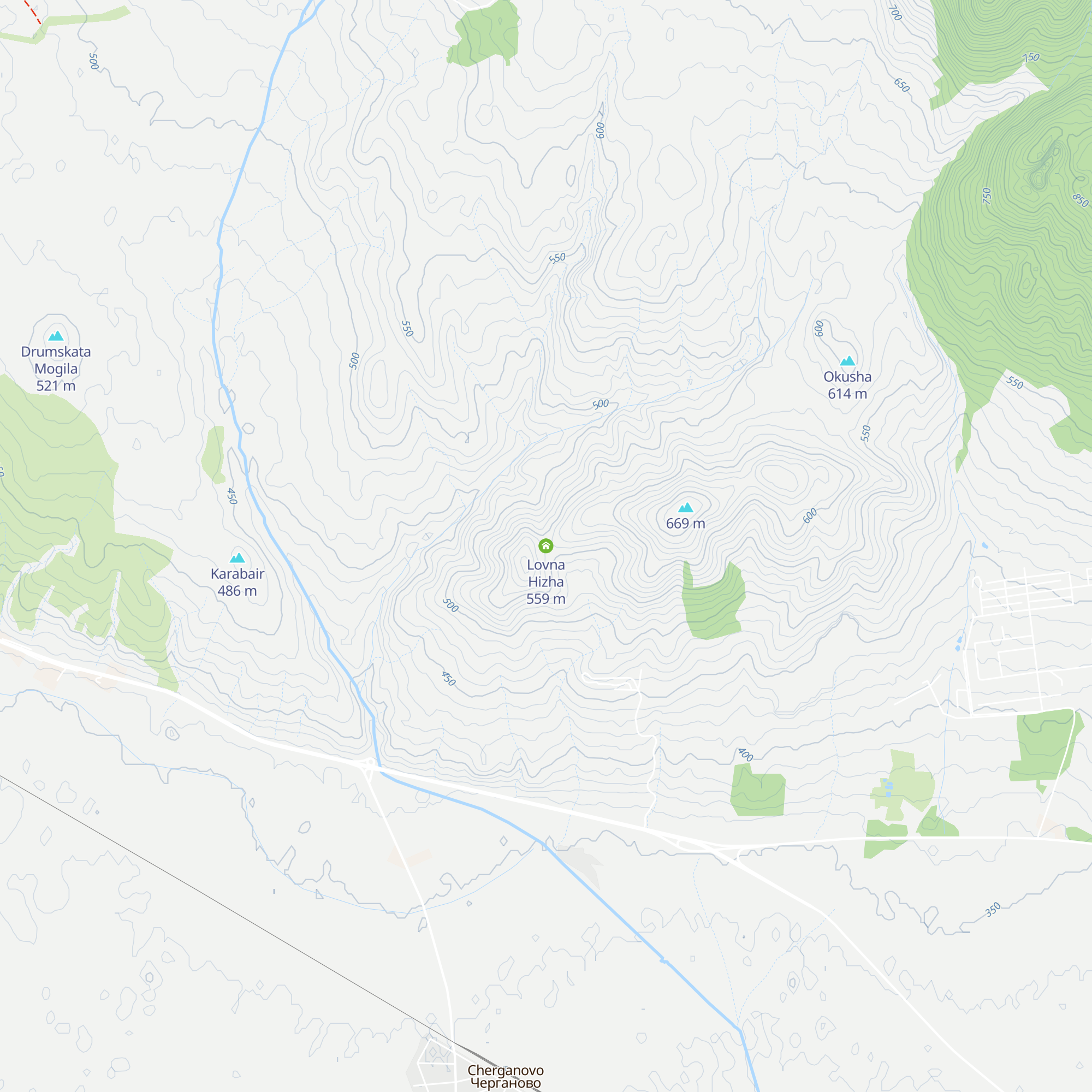 Lovna Hizha map