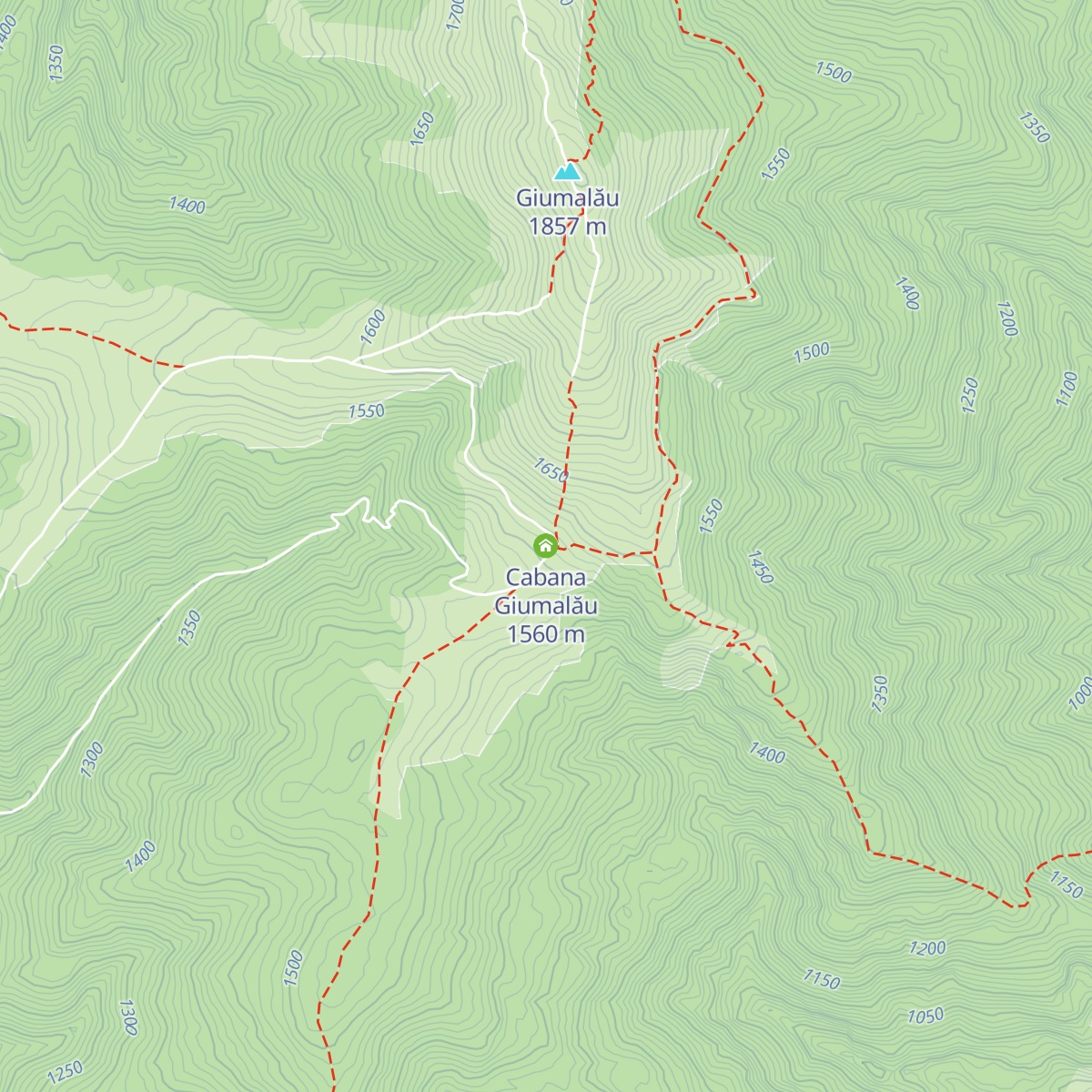 Cabana Giumalău map