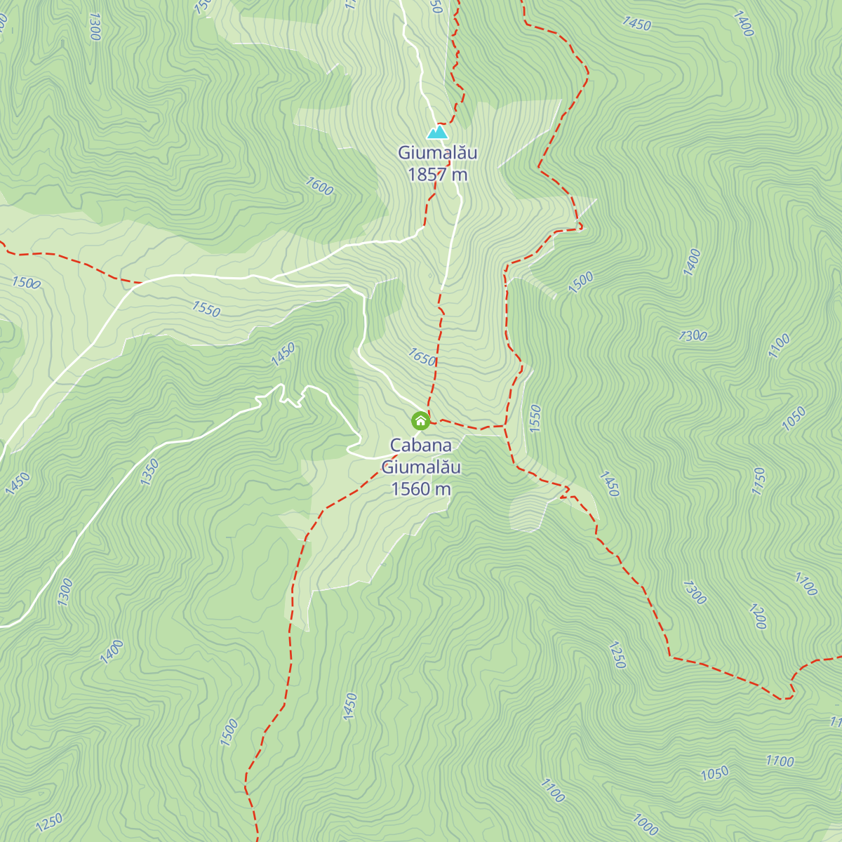 Cabana Giumalău map