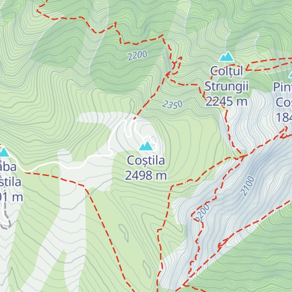 Map of Coștila