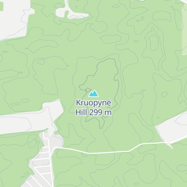 Map of Kruopynė Hill