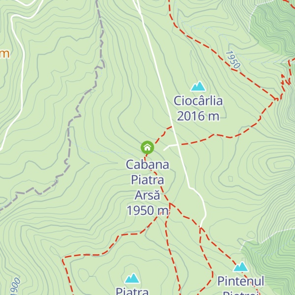 Map of Cabana Piatra Arsă