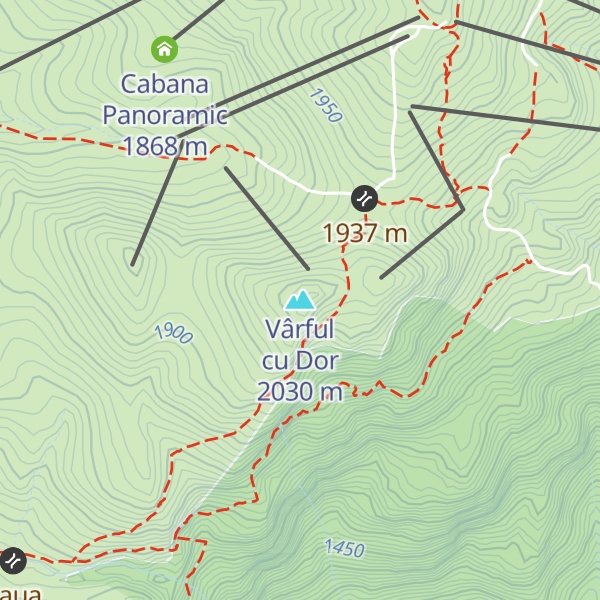 Map of Vârful cu Dor