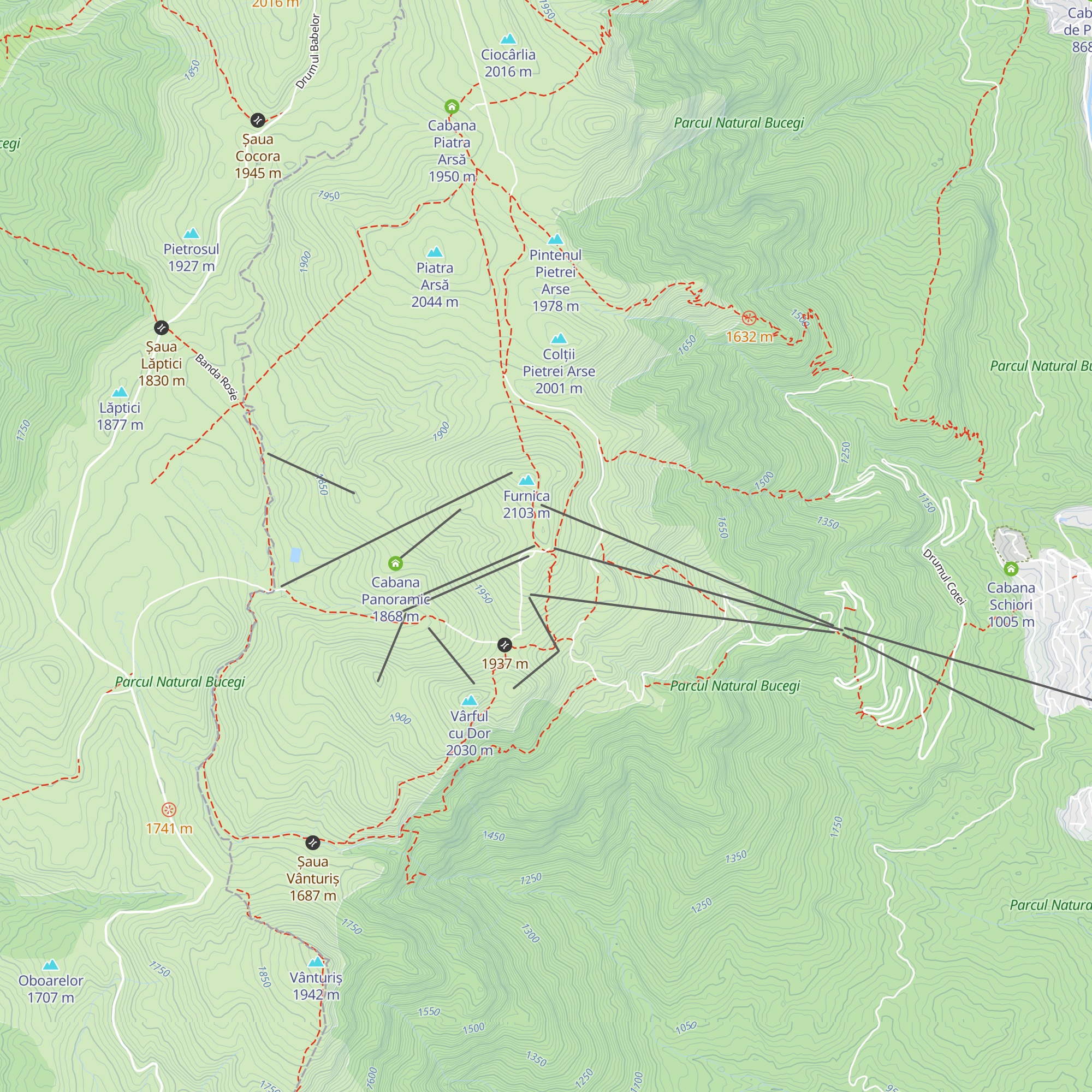 Refugiul Salvamont Sinaia map