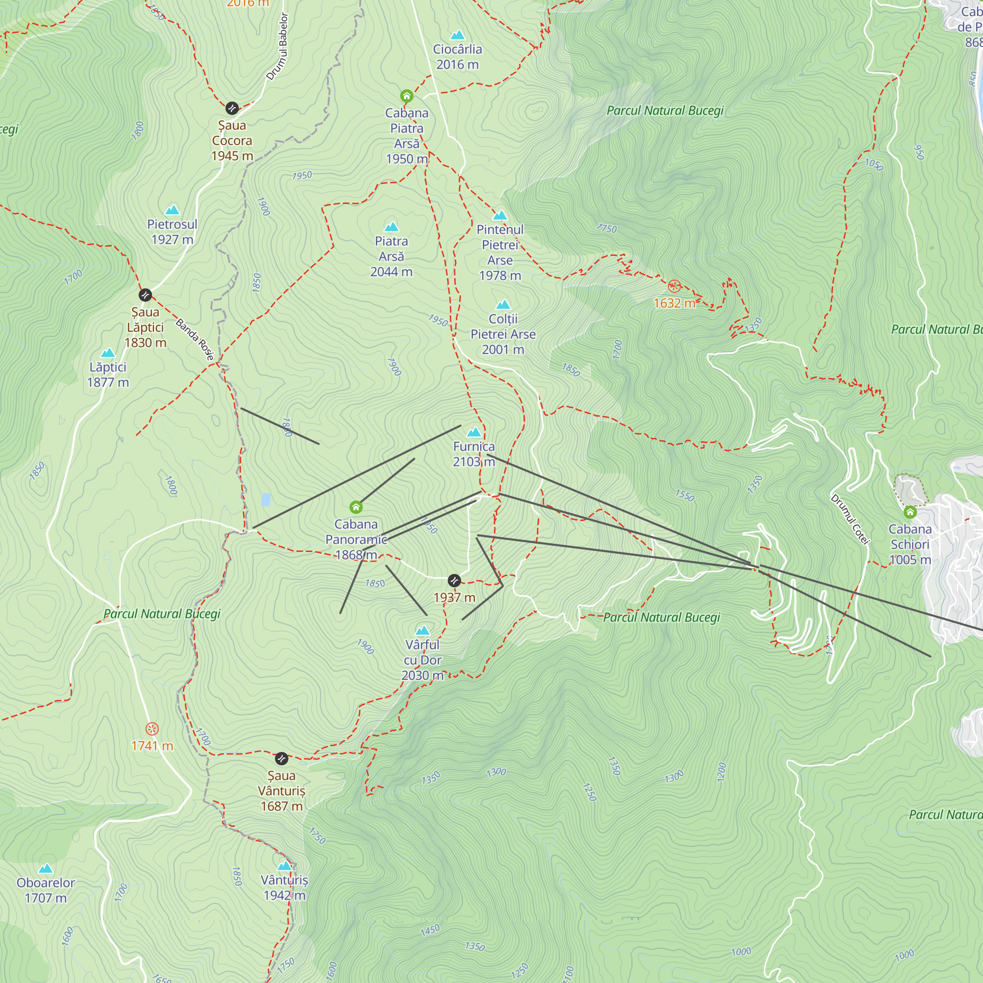 Refugiul Salvamont Sinaia map