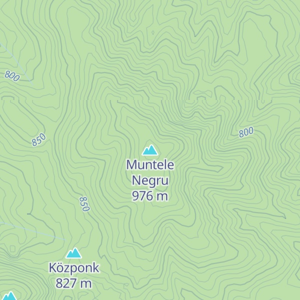 Map of Muntele Negru
