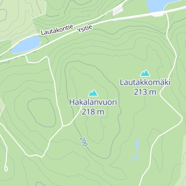Map of Hakalanvuori