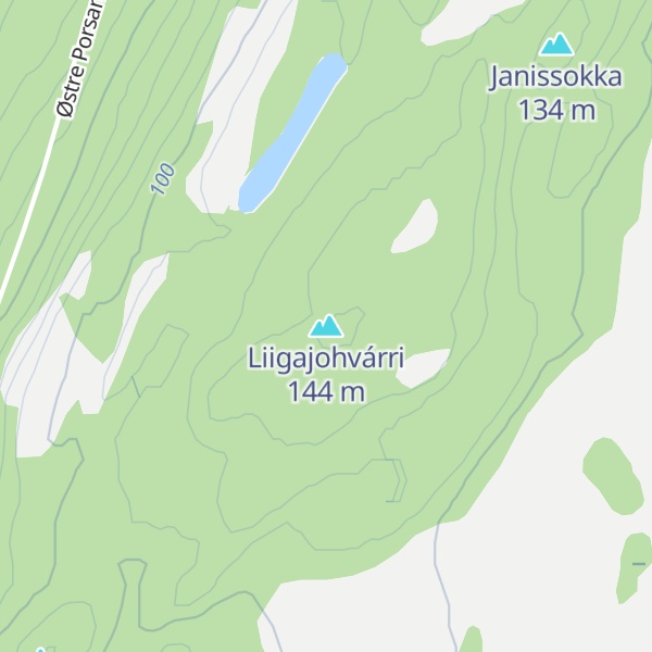 Map of Liigajohvárri