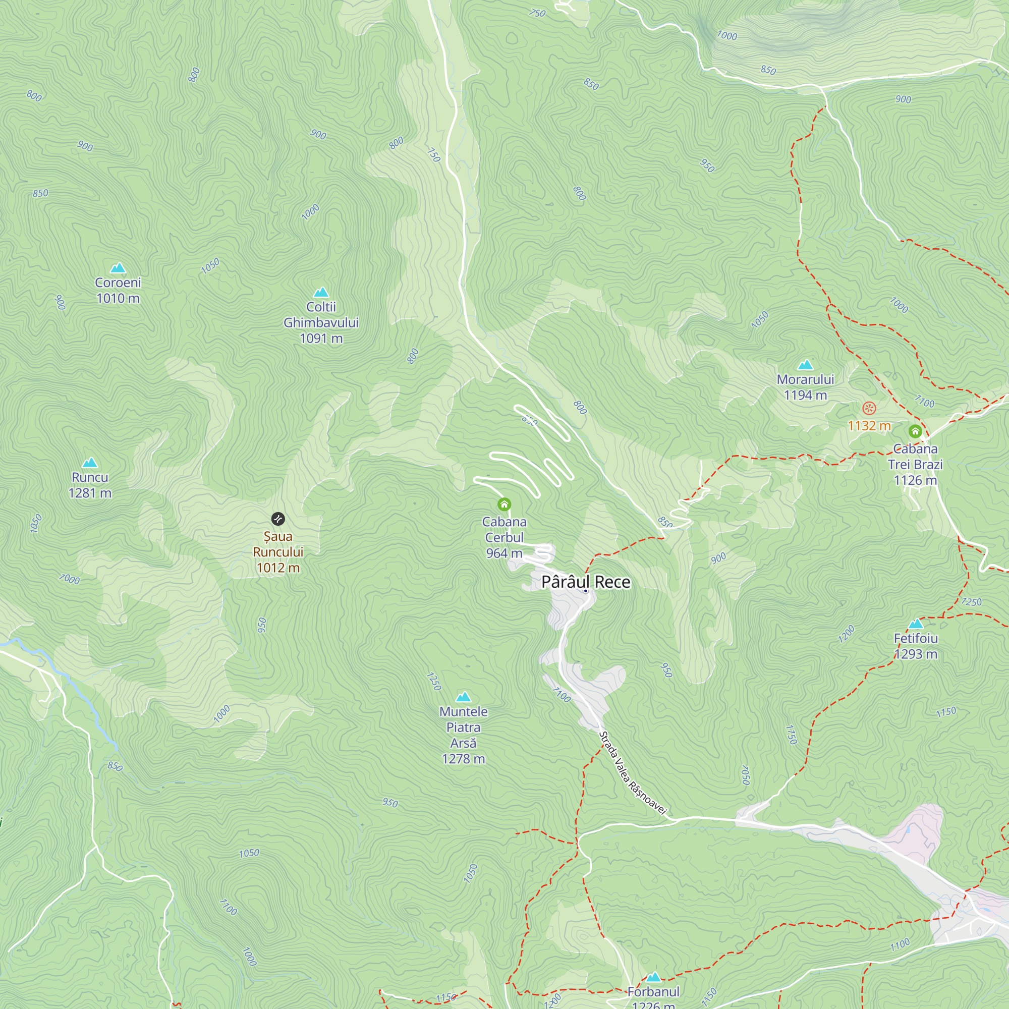 Cabana Cerbul map