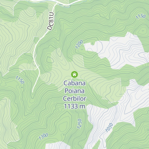 Map of Cabana Poiana Cerbilor