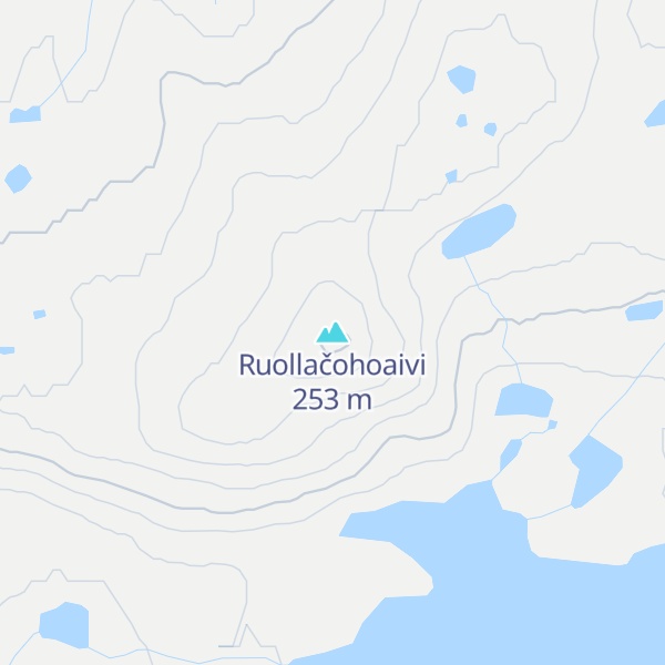 Map of Ruollačohoaivi