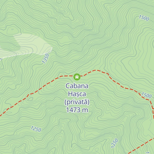 Map of Cabana Hașca (privată)