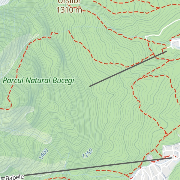 Map of Cabana Kalinderu Plecare
