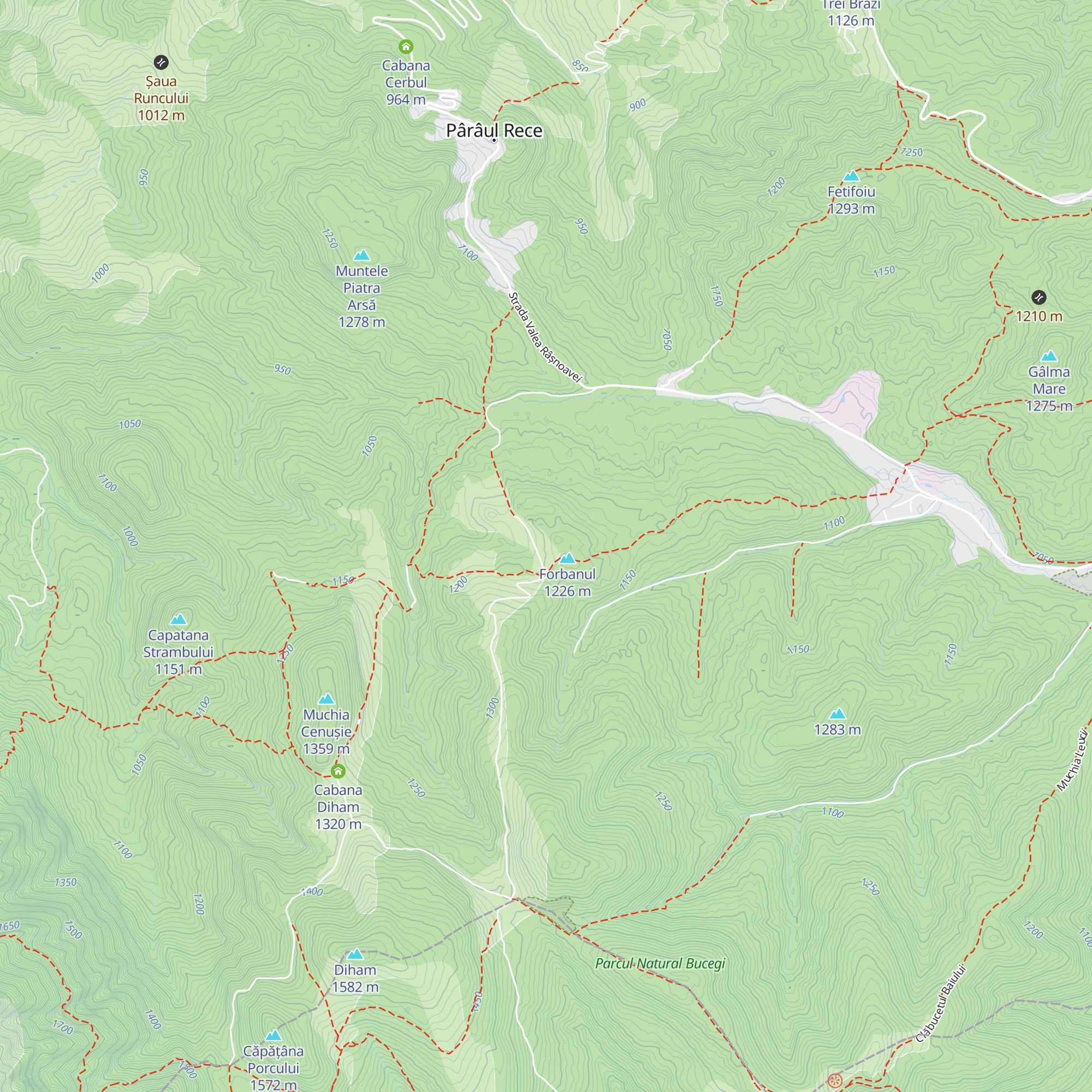 Cabana Steaua map