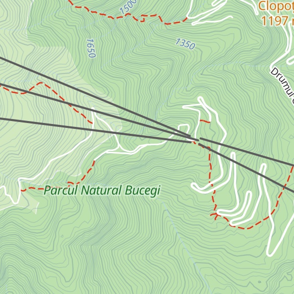 Map of Refugiu Cota 1500