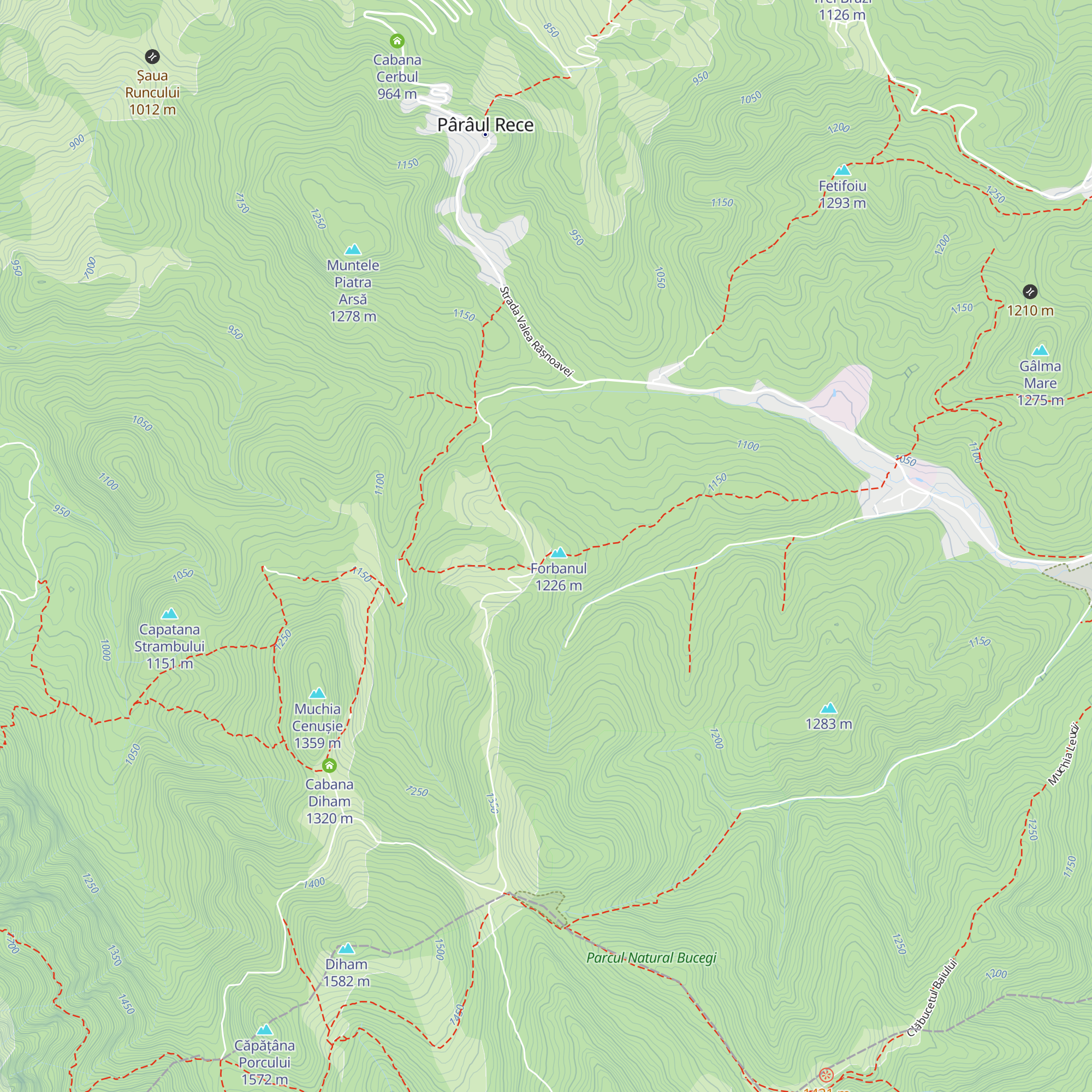 Cabana Steaua map
