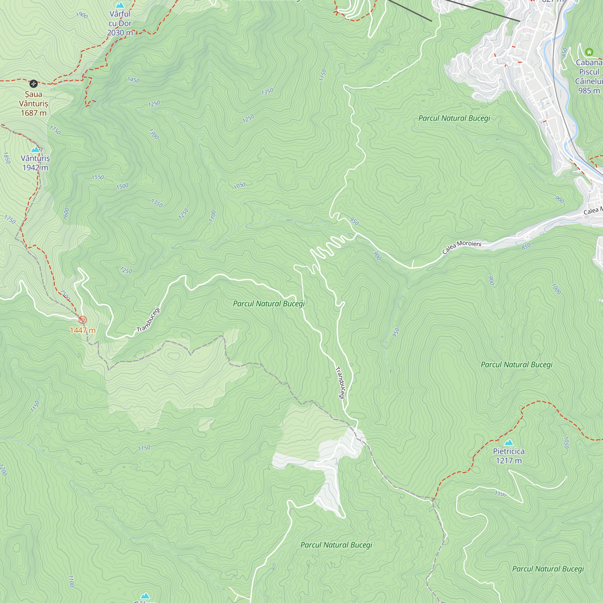 Cuibul Dorului map