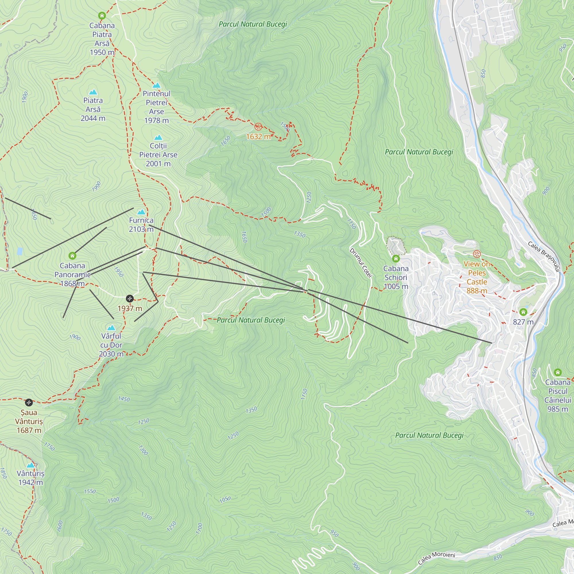 Cabana Valea cu Brazi map