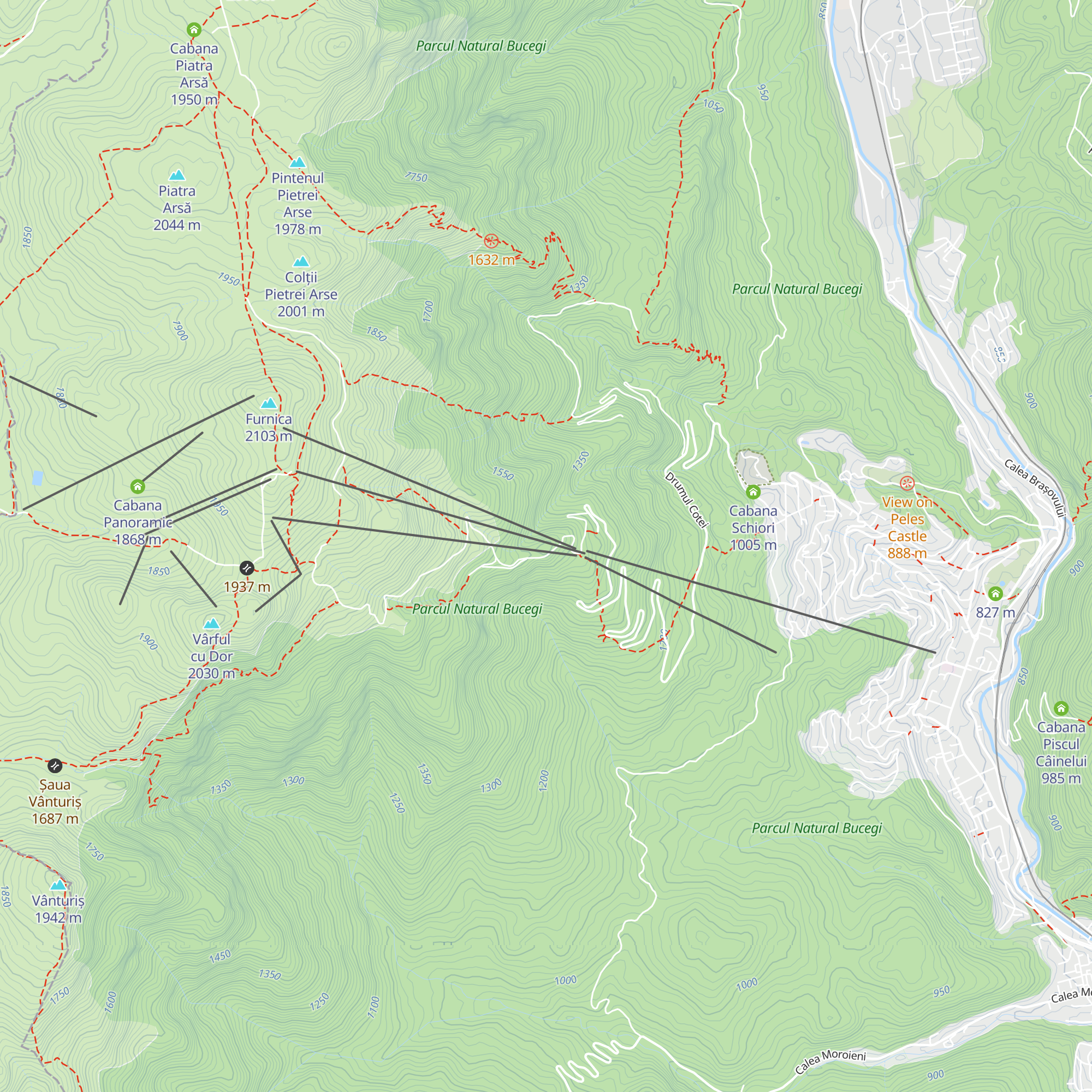 Cabana Valea cu Brazi map