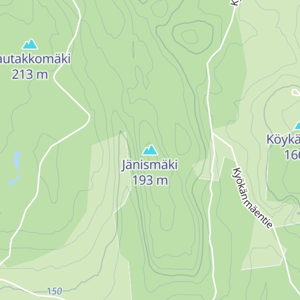 Map of Jänismäki