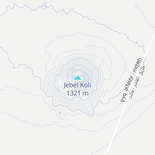 Map of Jebel Koli