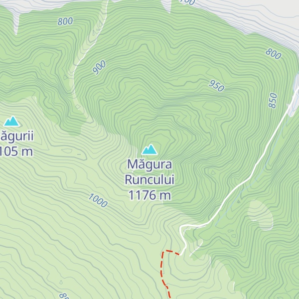 Map of Măgura Runcului