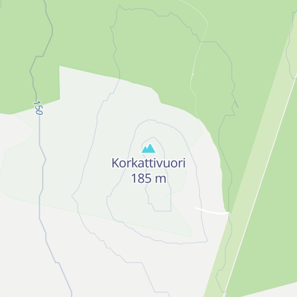 Map of Korkattivuori