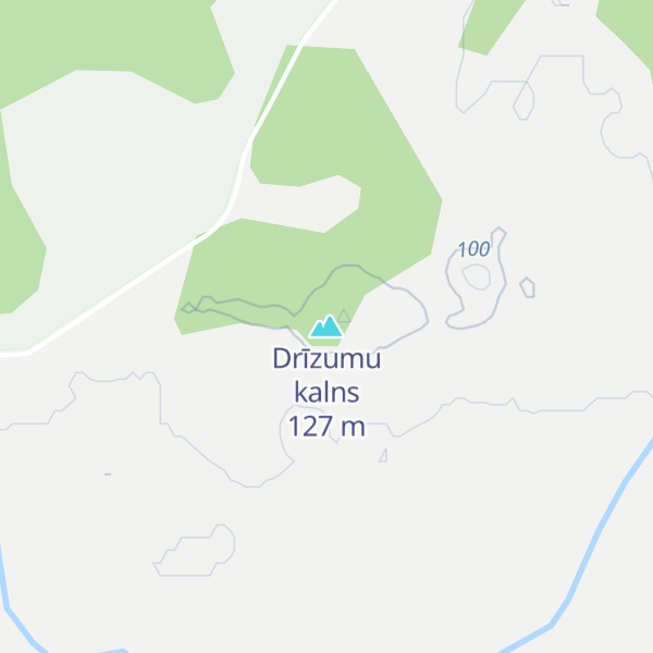Map of Drīzumu kalns