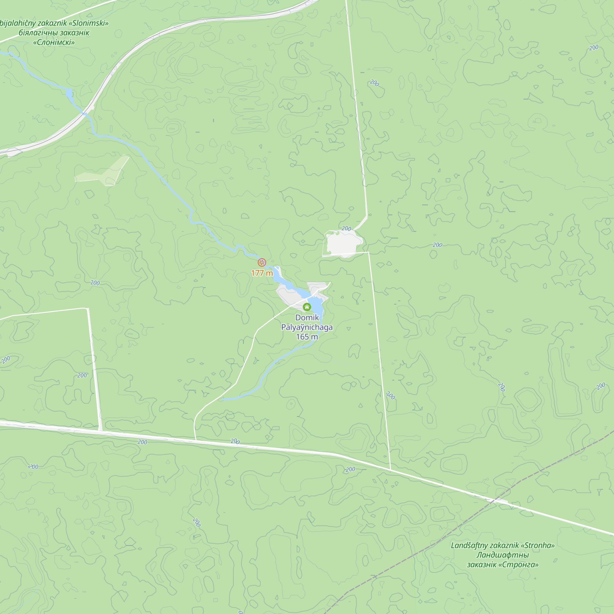 Domik Palyaўnichaga map