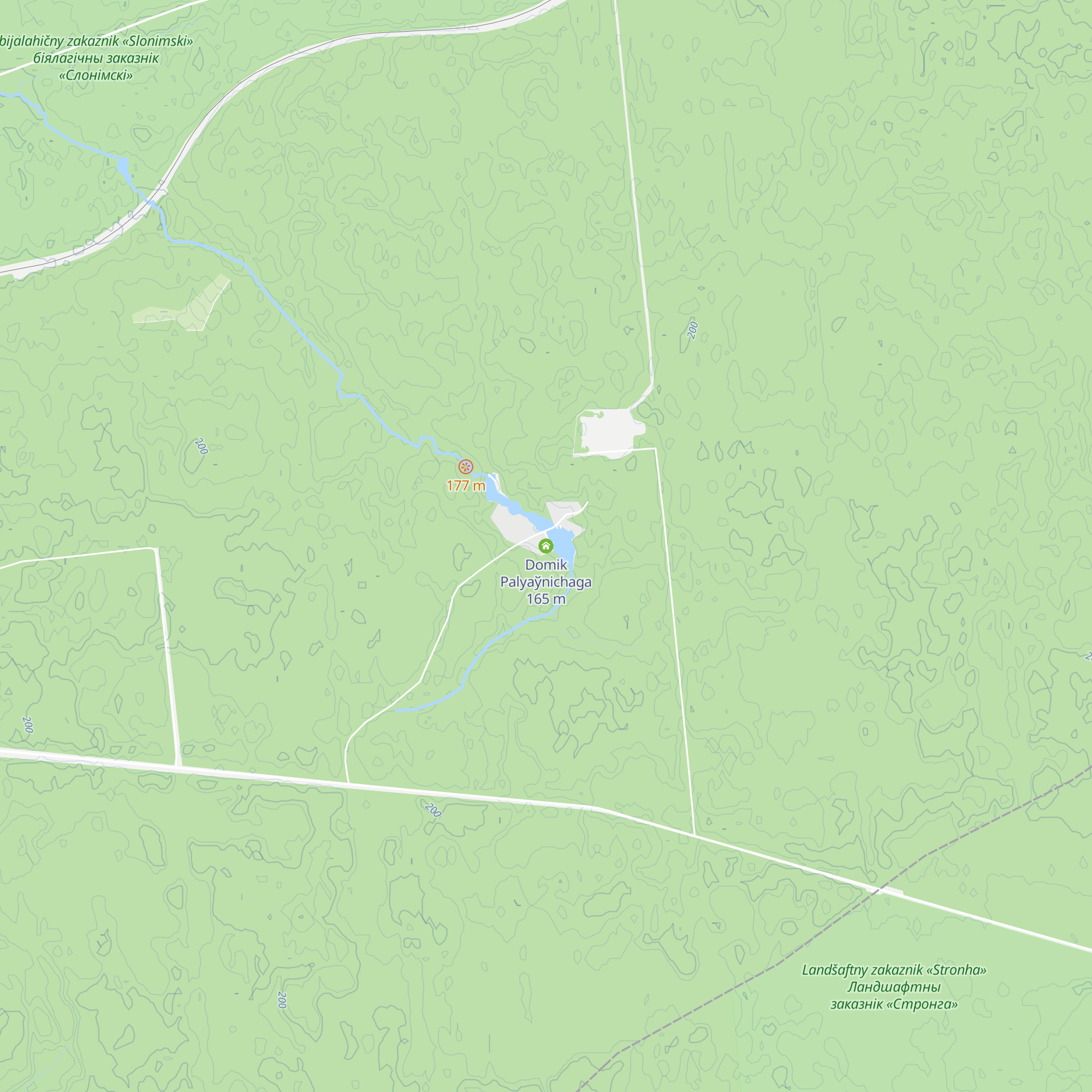 Domik Palyaўnichaga map