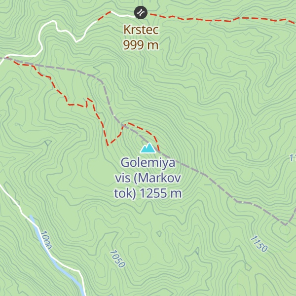 Map of Golemiya vis (Markov tok)