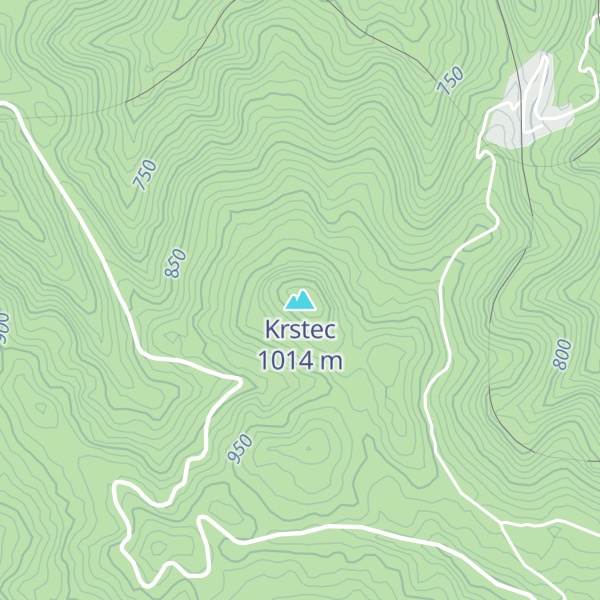 Map of Krstec