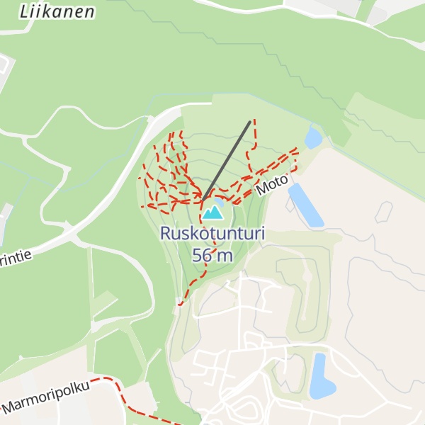 Map of Ruskotunturi