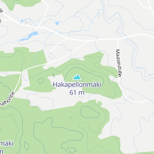 Map of Hakapellonmäki