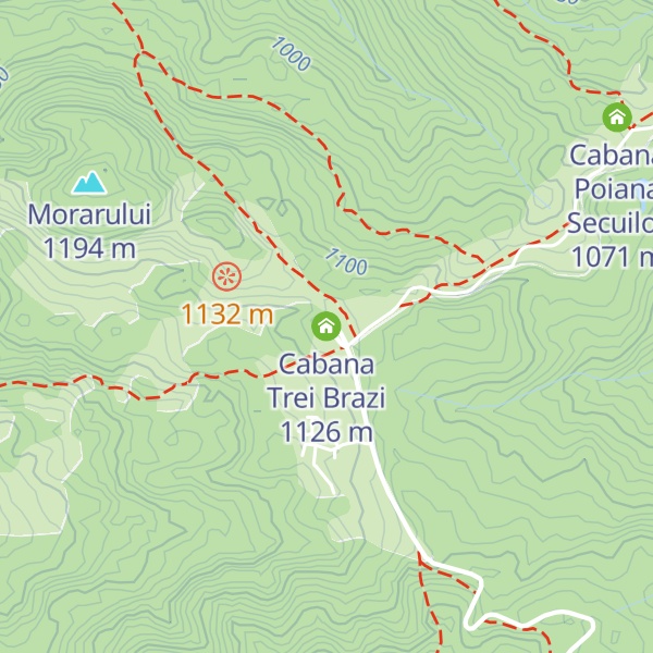 Map of Cabana Trei Brazi