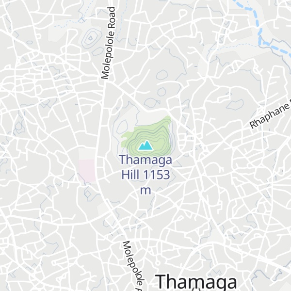 Map of Thamaga Hill