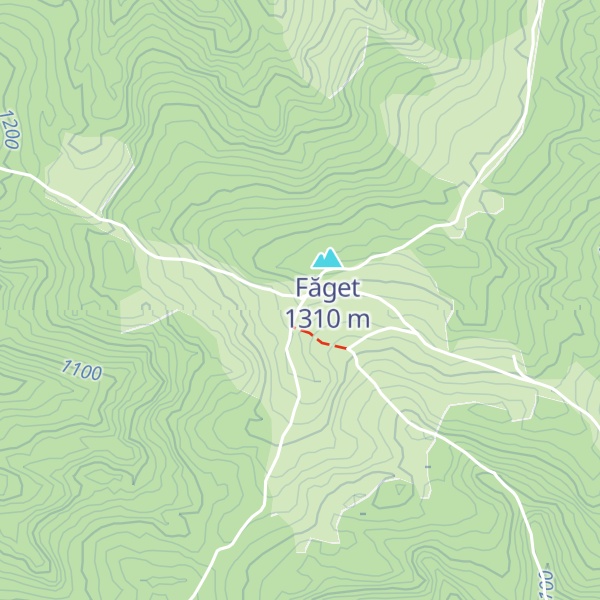 Map of Refugiul Făget