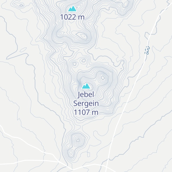Map of Jebel Sergein