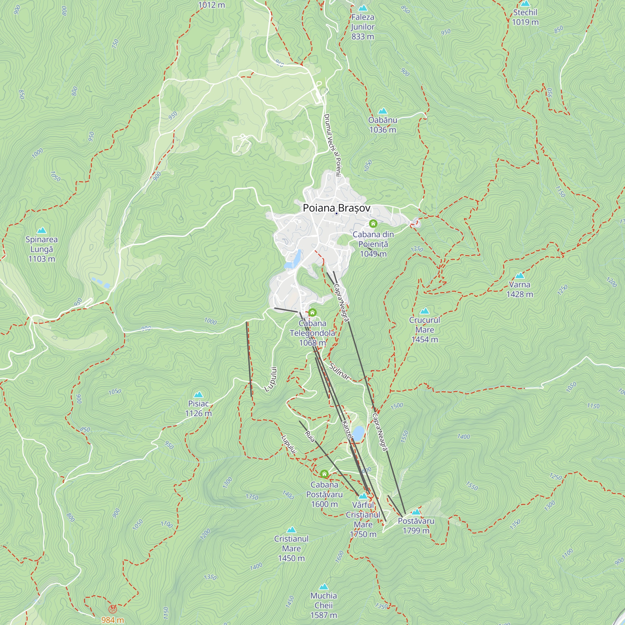 Cabana Telegondola map