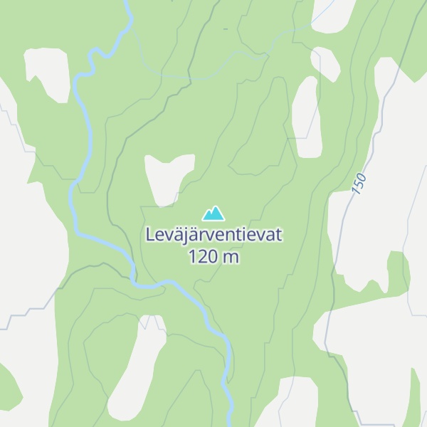 Map of Leväjärventievat