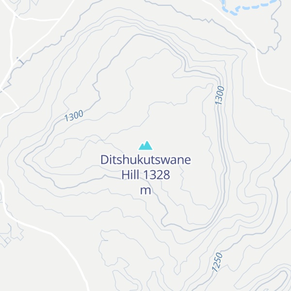 Map of Ditshukutswane Hill