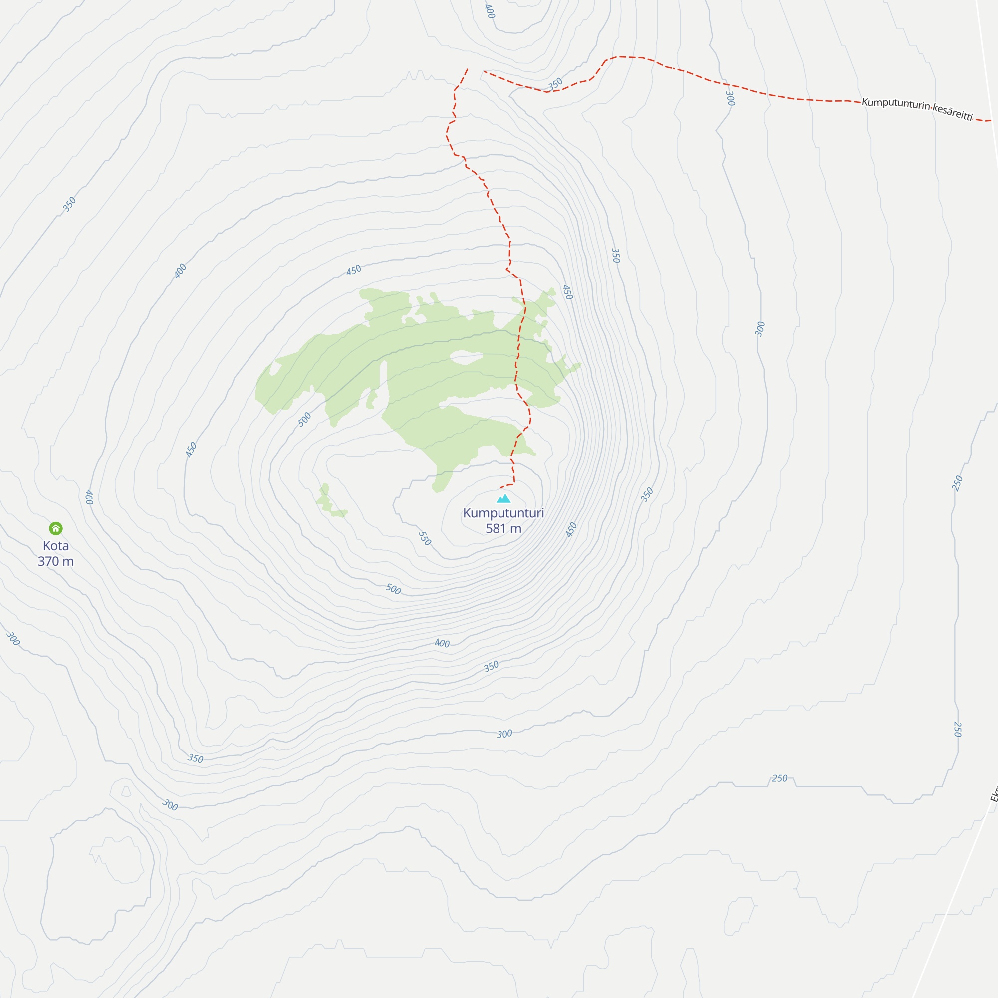 Kumputunturi Day Trip Hut map