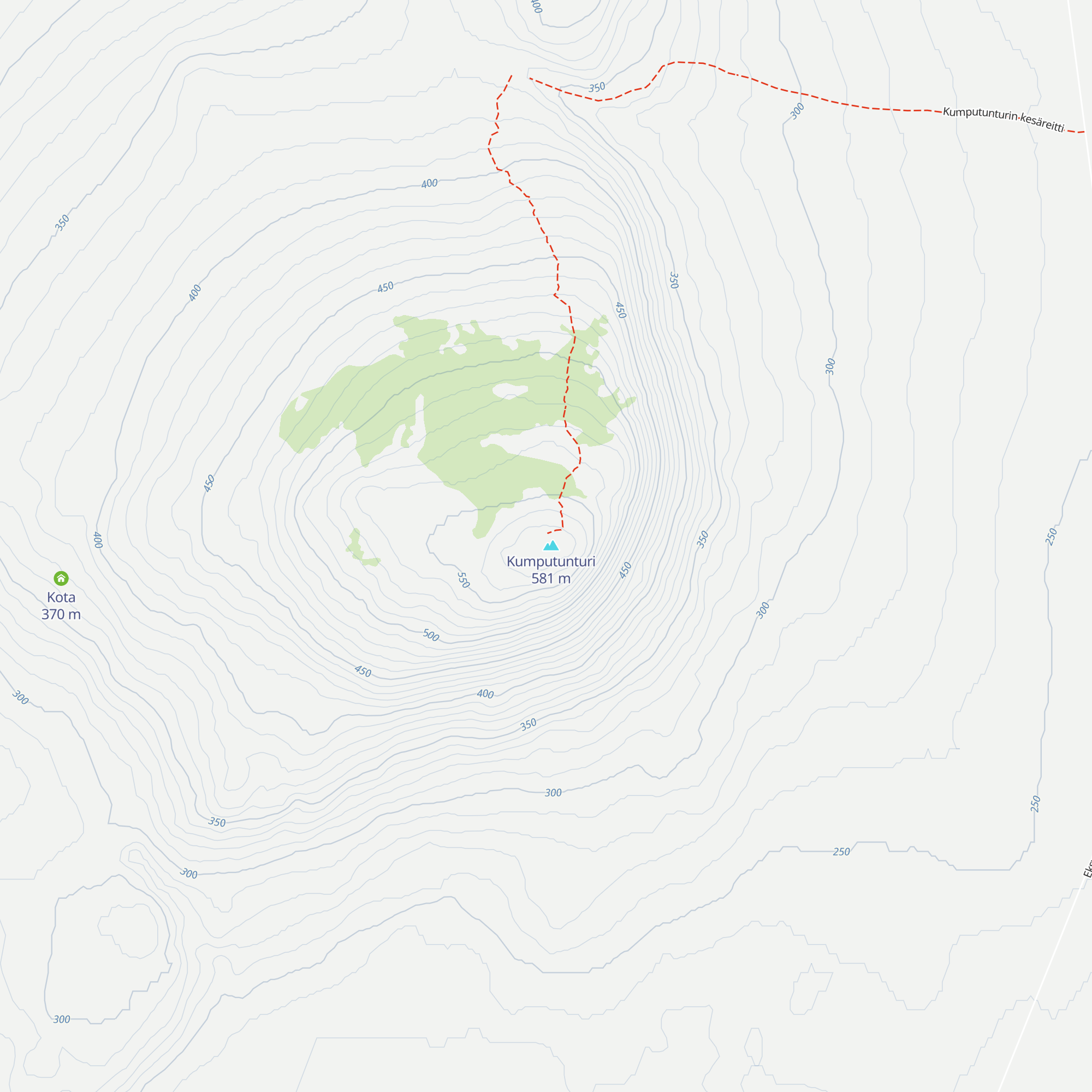 Kumputunturi Day Trip Hut map