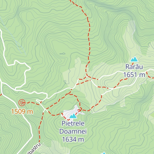 Map of Cab Pastorală Rarău