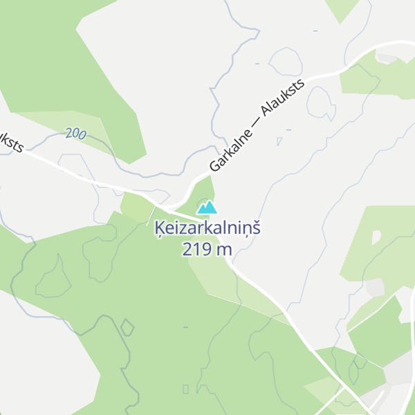 Map of Ķeizarkalniņš